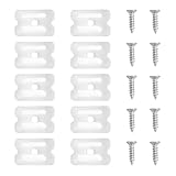 [Packliste] Sie erhalten 10 LED-Neonlicht-Montageclips + 10 Schrauben.