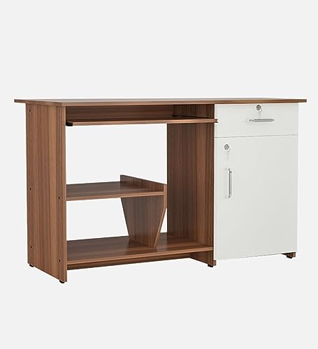 Image of COUCH CULTURE Zanko Engineered Wood Study Table | Multi-Purpose Study Table | Computer Table for Students | Office Table with Drawers | Desk for Work from Home | 1 Year Warranty - Leon Teak