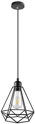 Image of GreyWings Metal Diamond Cadge Hanging Light Pendant Lamp, Antique Bronze, (Bulb not Included) Small Pack of 1