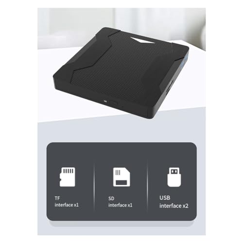 Lecteur de DVD externe USB C graveur CD-RW et lecteur de carte SD TF - 3