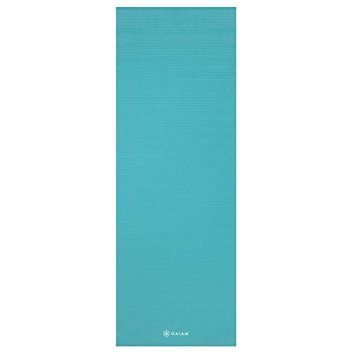 Image of Gaiam Yoga Mat - Solid Color Exercise & Fitness Mat for All Types of Yoga, Pilates & Floor Exercises (68 inch x 24 inch x 4mm or 6mm Thick)