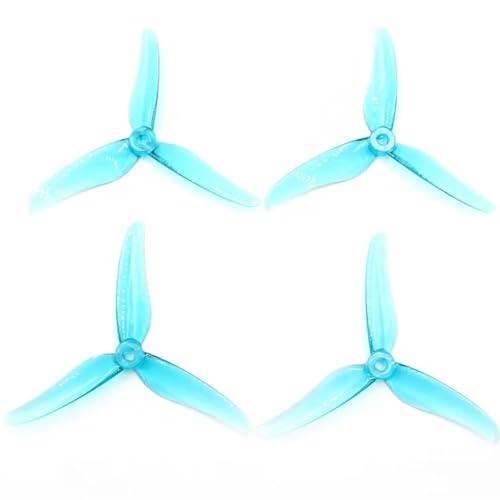 Hélice à trois pales 5.1 pouces pour drone de course FPV T5146 hélice quadcopter bleu 5 pouces