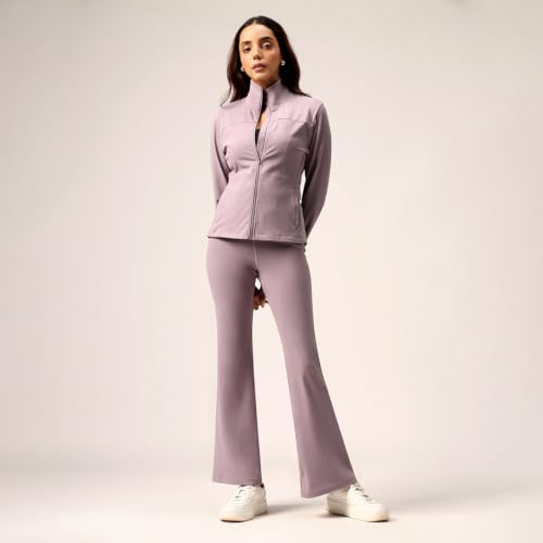 Image of BlissClub Ultimate Flare Pants Lite Regular for Women Upto 5'4 ft | High Waist Trousers and Formal Pants for Office wear | Comfortable fit