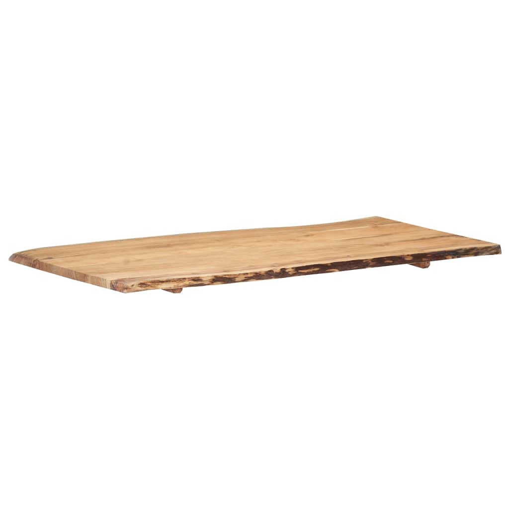 vidaXL Superficie de Mesa Restaurante Comedor Salón Sala de Estar Oficina Mueble Encimera Tablero 118x(50-60) x2,5 cm Madera Maciza Acacia