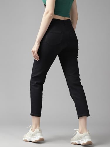 Image of GUTI Womens High Rise Crop Length Jeans()
