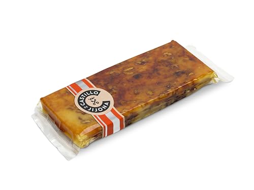 Castillo de Jijona - Turrón Yema Tostada con Nueces Caramelizadas y Canela - Almendra 30% y Yema de Huevo Confitada - Sabor Único y Artesanal - Calidad Suprema - Hecho en España (Jijona) | 250g