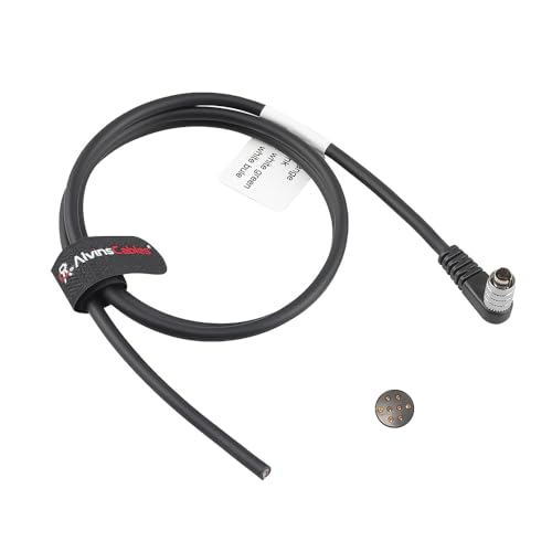 Câble E/S Hirose 8 broches coudé Alvin's Cables pour câbler une caméra industrielle