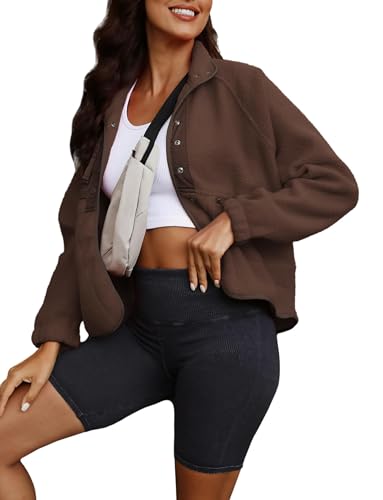 ReachMe Sherpa Jacket Fuzzy Fleece Jackets Winter Coats - Image 5