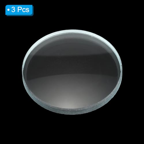 Image of PATIKIL 8 inch (200mm) Focal Length Double Concave Lens, 3 Pack 50mm Diameter 5mm Height Glass Optically Polished Round Edges Lens for Physics Experiment, Clear