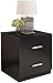 Prosty wielofunkcyjny stolik nocny, sypialnia rodzinna nowoczesny stolik nocny nordycka szafka do przechowywania (kolor: Czarny orzech włoski)