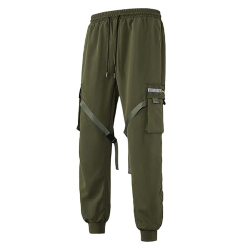 Men's Running Sweatpants Loose Fit Elastic Waist Breathable Jogger Pants Summer Casual Workout Fleece Trousers