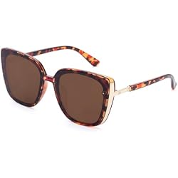 COLOSSEIN Beach Sunglasses for Women and Men Trendy Oversized Sunglasses Classic Square Sunglasses