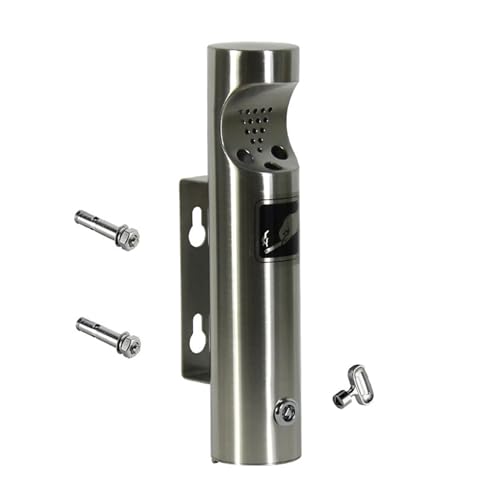 Wedhapy Cendrier Mural extérieur Cendrier Mural extérieur en Acier Inoxydable Cendrier Public étanche Facile à Nettoyer pour l'entrée de l'ascenseur du Hall de l'hôtel du Centre Commercial KTV 11 2