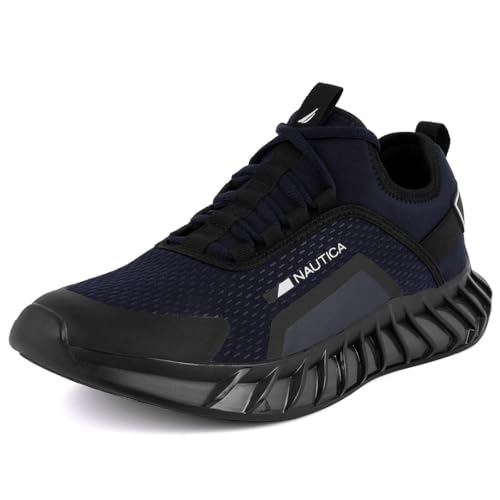 Image of Nautica Men's Casual Fashion Sneakers - Lightweight Lace-Up Athletic Walking Shoes for Gym & Tennis, Comfortable