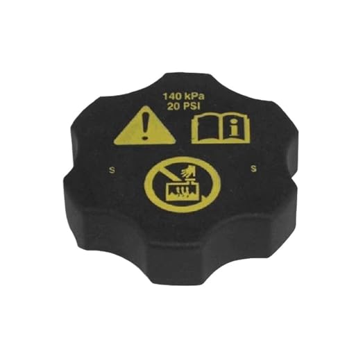 SWVYDC Refrigerante depósito de compensación Compatible con Opel Astra HJ Corsa 68442532AA Tapa del Tanque de expansión del radiador (1,4 Bar)