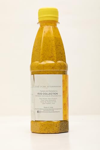 Image of KVD Collection Bengali Mustard Kasundi Sauce 900g| Handmade & No Preservatives | 100% Vegetarian (300g X 3) Pack of 3