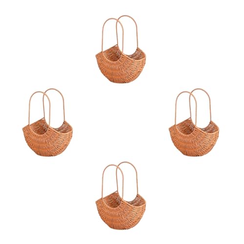 Cesta de mimbre para llevar pétalos en bodas y centros de mesa 2