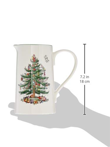 Spode Christmas Tree 32 Oz Porcelain Jug - Festive Holiday Kitchenware for Milk, Cream, Juice - Collectible & Elegant Tableware for Christmas Celebrations - Rustic Ceramic & Vintage Water Pitcher - Image 3