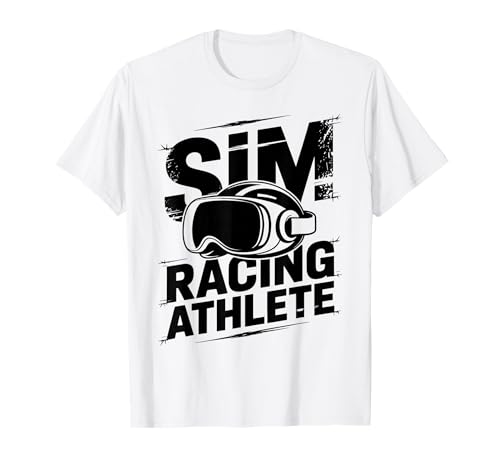 Sim Racing Atleta Simracer VR Headset Cool eRacing Gamer Camiseta