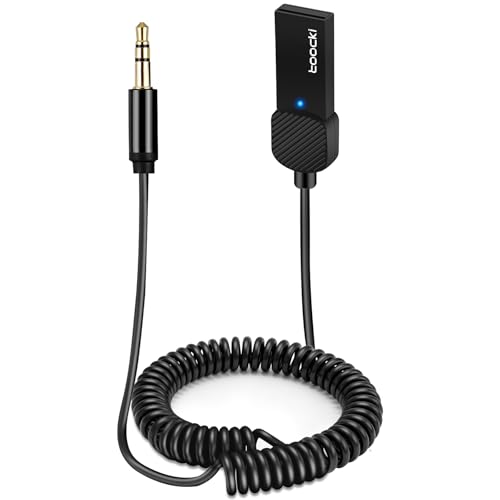 Ricevitore Bluetooth per Auto Altamente Compatibile: Questo adattatore aux bluetoooth è semplice da utilizzare e compatibile con un'ampia gamma di dispositivi, tra cui la maggior parte degli smartphone, tablet e laptop con porta AUX, sistemi audio, cuffie e la maggior parte dei veicoli dotati di porte USB e AUX