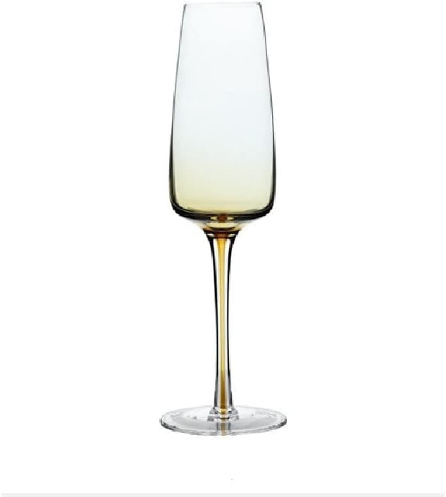 Verre à vin rouge en cristal sans plomb lot de 2 gobelets couleur ambre