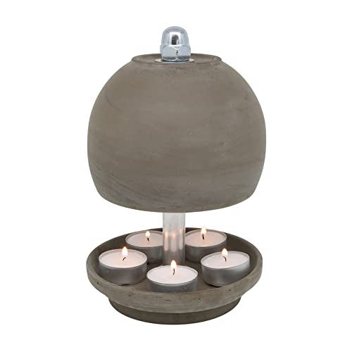HP-TLO Kugel Serie Basalt K-B-L 23/13 5 Kerzen Teelichtlampe Teelichthalter Terrasse Balkon Dekotrend Hornet-Products Die Teelichtofen - Manufaktur Cover