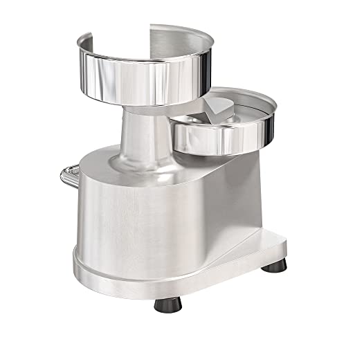Image of KoolMore Burger Press Patty Maker for 5 inch Hamburgers, Stainless-Steel Manual Forming Machine for Personal and Commercial Foods, Heavy Duty Processor, Includes Pattie Papers (CHM-5), Silver