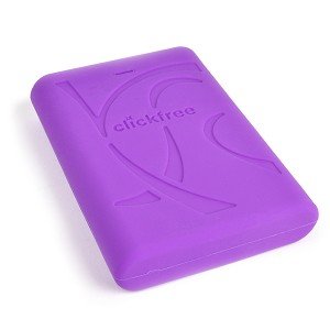 Clickfree C6 Rugged 500GB SuperSpeed USB 3.0 2.5" External Hard Drive w/Automatic Backup (Purple)