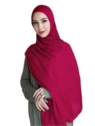 Women's Shiny Hijab Scarf, Long Muslim Scarves, Lightweight Hijab Shawl