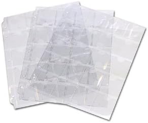 25 Vinyl Pages: 4 Pockets for Modern/Small Currency