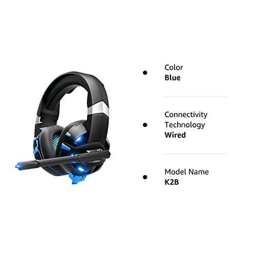 Gizori Xbox One Headset, Pc Gaming Headset With 7.1 Surround Sound Stereo, Ps4 Headset With Noise Canceling Mic & Led Light, Compatible With Xbox One, Ps4, Ps5, Pc, Sega Game Gear #TOP6
