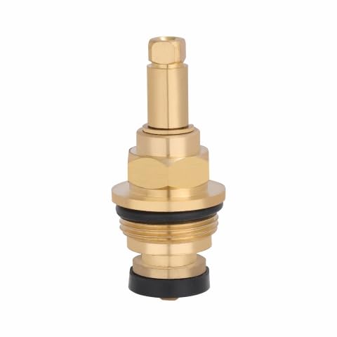 DE Ceramic Disk Fitting Brass Spindle/Spare Part for Taps Repairing/Disc Tap Inner Cartridge Suitable for Jaquar Continental Type Models (Golden, 24 x 1.5) (1)