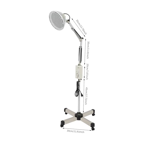 Image of Far Infrared Mineral Heat Lamp, 250W Infrared Light Therapy, Heat Lamp, Pain Relief Device for Body Face, Physiotherapy Lamp Can Treat All Kinds of Pain for Adults, Children, Teens, Seniors