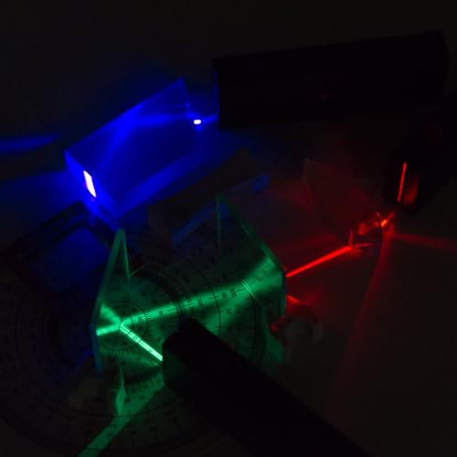 Image of Tech Light Lab LED Optics Kit - LED Color Mixing Educational Kit for Grades 2-8 (Red Green Blue 3-Pack) - Transforms into Ray Box - Reflection and Refraction Optics Experiments for Kids