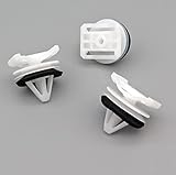 VVO Befestigungselemente. VVO Fasteners- Weiß Kunststoff-Clips. Vorderradlaufverbreiterung und Zierleistenverkleidung. Kompatibel mit einigen Mazda CX-5, (Packung mit 10 Clips)