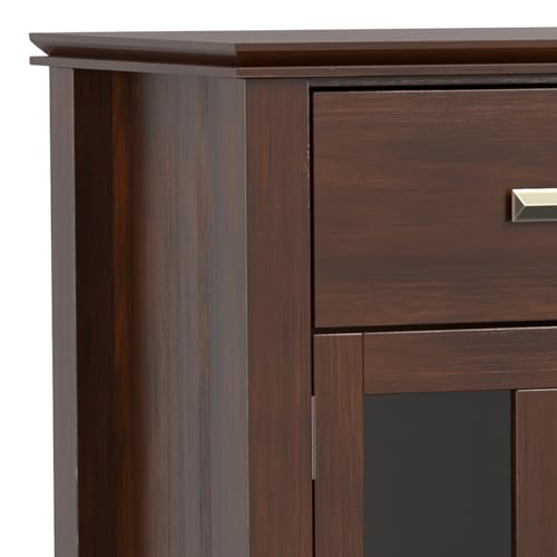 Simplihome AXCRART11-RUS Artisan Solid Pine Wood 54 Inch Contemporary Sideboard Buffet Credenza In Russet Brown Features 2 Doors thumb #7