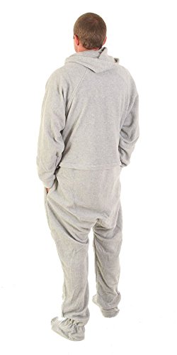 Image of Forever Lazy Footed Adult Onesies, One-Piece Pajama Jumpsuits for Men and Women, Unisex. with Detachable Feet.