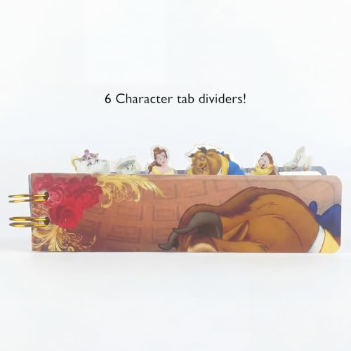 Carnet Journal Disney La Belle et la Bête à spirales de 144 pages lignées