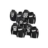 [DJ-A1wayS] 大谷翔平 パーカー 東京ドームの開幕戦 山本由伸 ムーキー・ベッツ ドジャース 18番 17番 5番 50番 半袖 黒い野球ユニフォーム メンズ長袖スウェット非公式 (背番号18,XL) [並行輸入品]