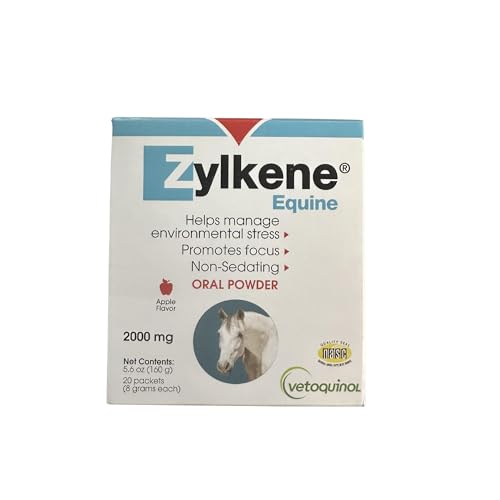 Vetoquinol Zylkene Equine - Horse Behavior Support Supplement - Non-Drowsy Calming Support - Aids...