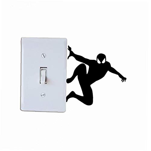 Spiderman Stickers Muraux Light Switch Musical Vinyle Stickers Muraux Pour Enfants Chambres thumbnail