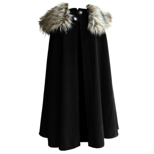 Furs cape viking cloak pour incarner un roi de la Renaissance au cosplay GN