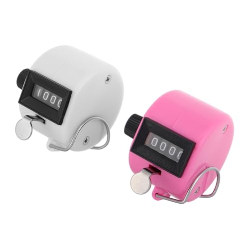 Kisangel Efficient Inventory Counting 2pcs Plastic Manual Counter Bright Electronic Display