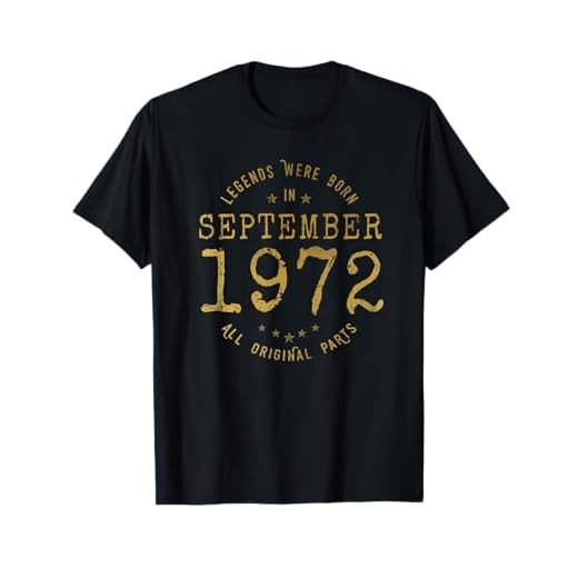 49 años Cumpleaños Las Leyendas nacen en Septiembre de 1972 Camiseta