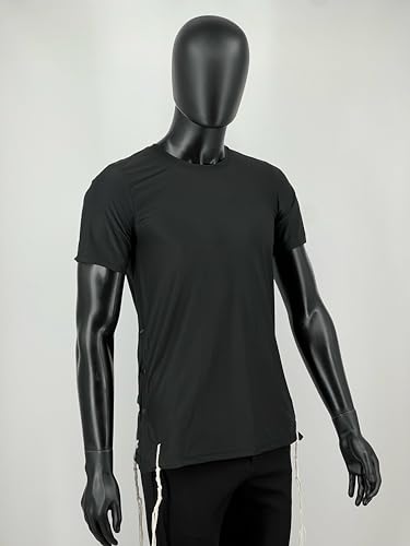 Sport Tzitzit Men Dry Fit T Shirt Round Neck, Kosher Tzitzis Breathable Moisture Wicking Athletic Workout Tee Mesh Undershit3
