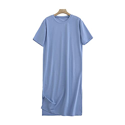 MOYAO Vestido Midi Abierto Lateral Manga Corta De Gran Tamaño, 3, S