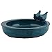 Produktbild Unbekannt Vogeltränke rund blau Vogelbad Vogelbecken Futterschale Terracotta Wasserstelle