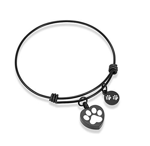Pulsera de cremación de mascotas expandible para llevar sus cenizas en el día a día