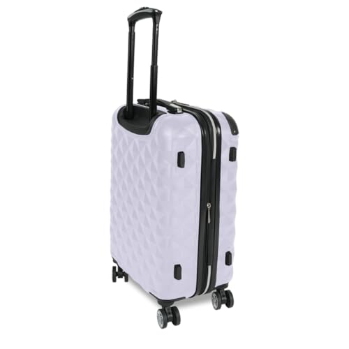 Image of Kenneth Cole REACTION Diamond Tower Collection Lightweight Hardside Expandable 8-Wheel Spinner Travel Luggage, Lavender, 24-Inch Checked