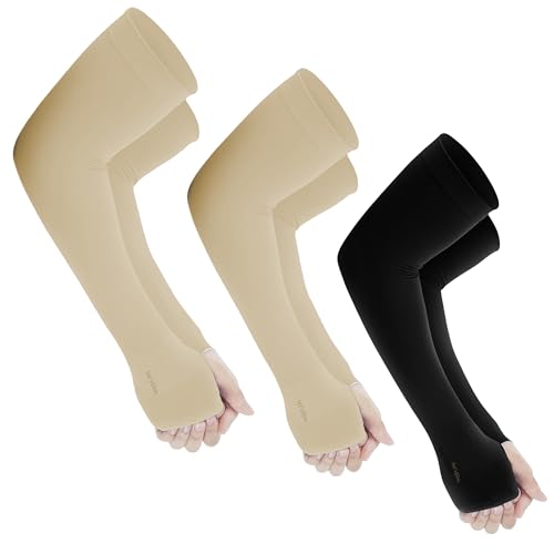 Image of Yuneek Arm Sleeves For Men & Women UV Sun Protection, UPF 50 Cool Arm Hand Cover Unisex For Bike ride,Golf,cricket,cycling,yoga,gym Sports